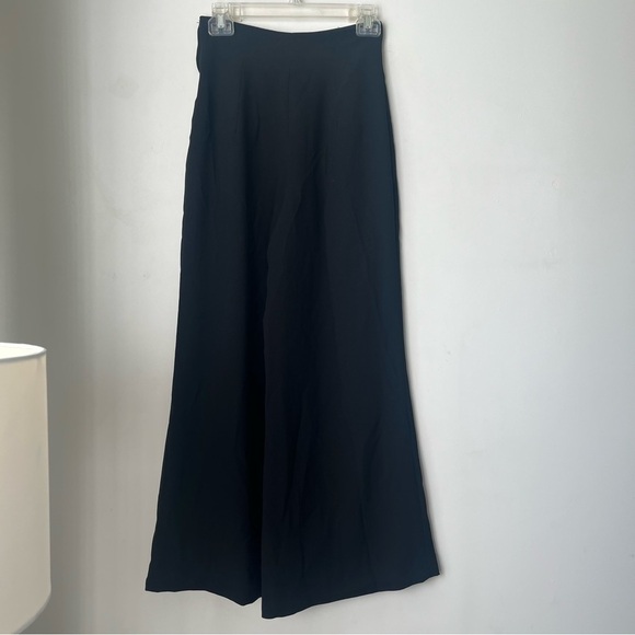 Natural Beauty Vintage 90s Black High Rise Wide Leg Pants M - Picture 3 of 4
